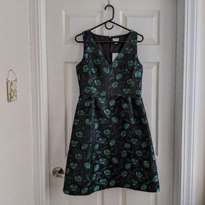 J Crew Jacquard V-Neck Cocktail Dress - Size 10